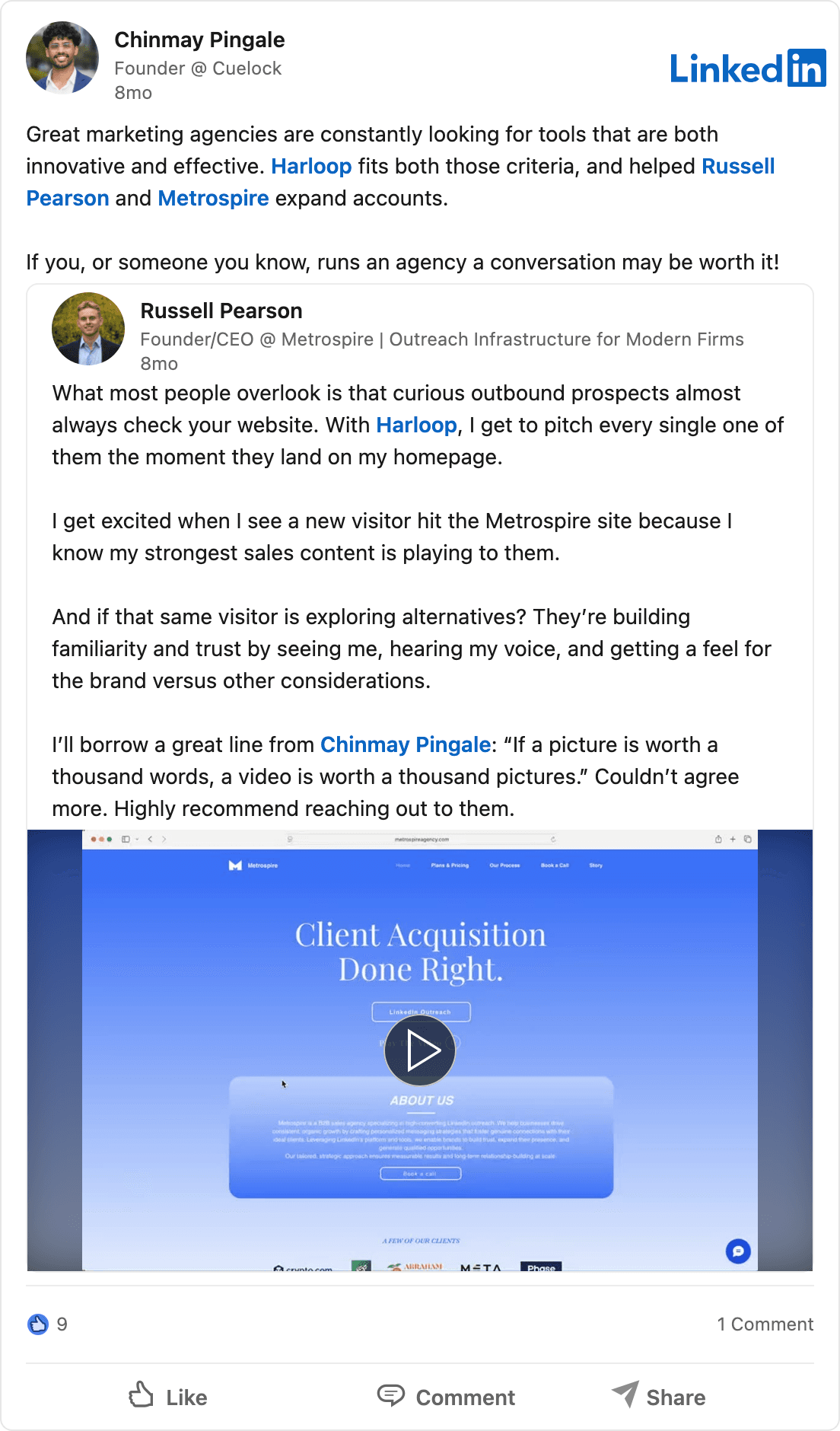 LinkedIn post by Chinmay Pingale